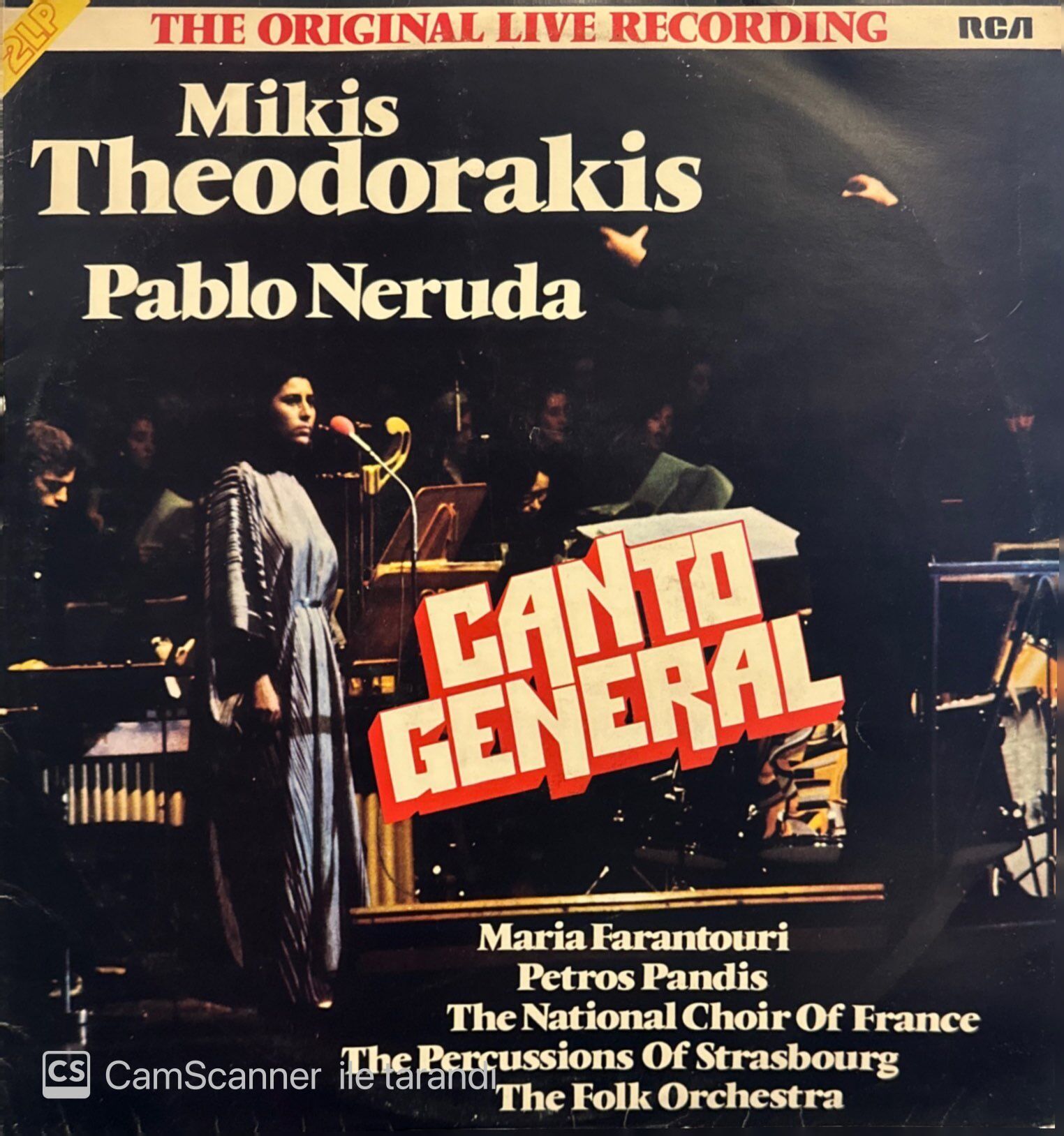 Mikis Theodorakis - Pablo Neruda – Canto General (The Original Live Recording) LP