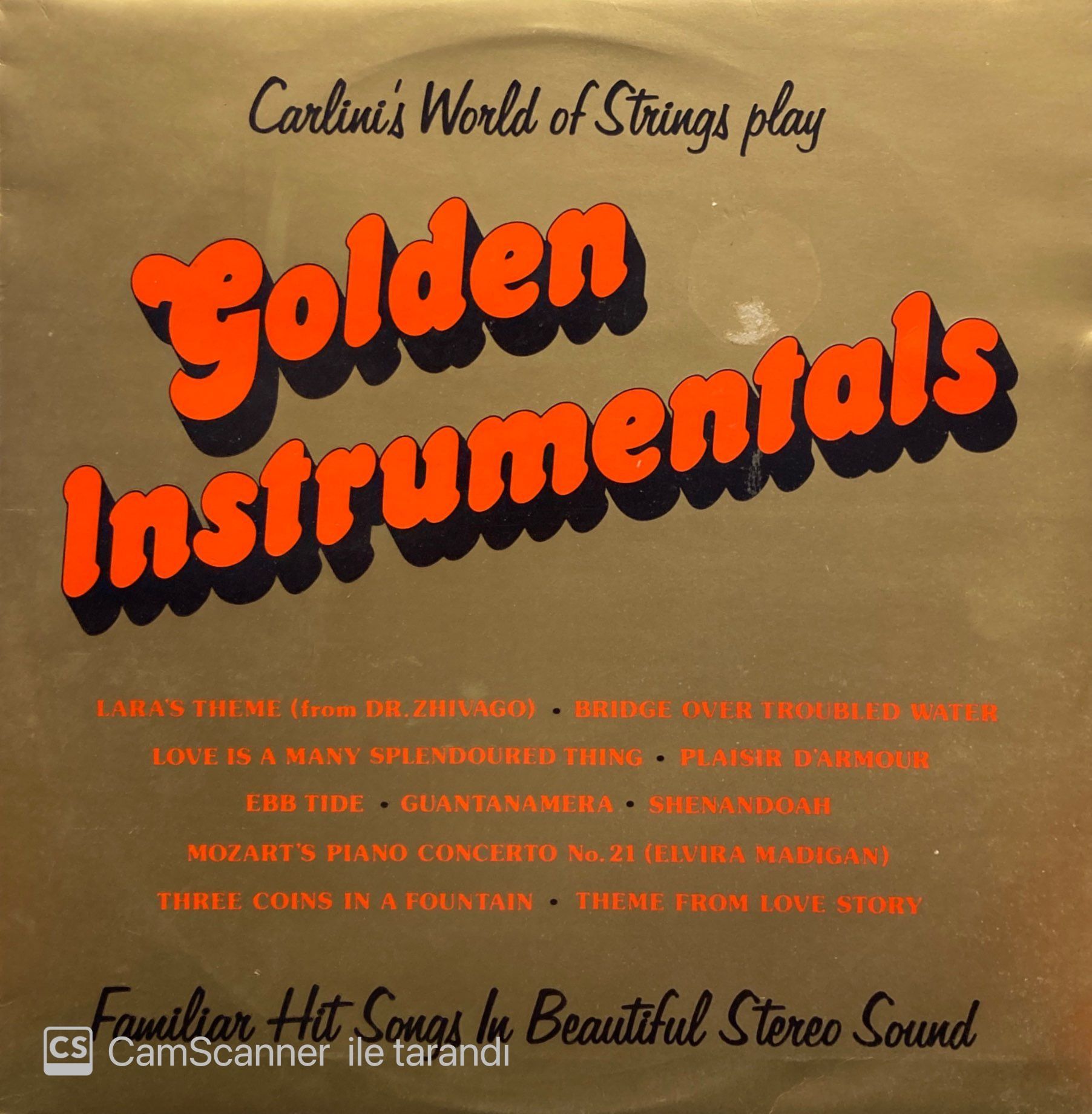 Carlini's World Of Strings – Golden Instrumentals LP