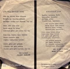 Fikret Kızılok - Gün Ola Devran Döne - AAnadolu'yum 45lik