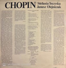 Stefania Toczyska - Frédéric Chopin – Pieśni LP