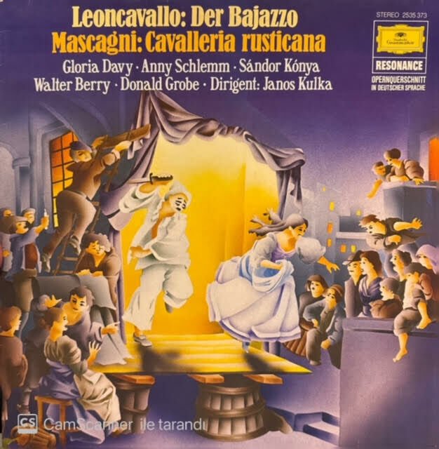 Leoncavallo* / Mascagni*, Gloria Davy · Anny Schlemm · Sándor Kónya, Walter Berry · Donald Grobe · Janos Kulka – Der Bajazzo / Cavalleria Rusticana LP