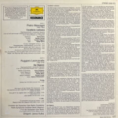 Leoncavallo* / Mascagni*, Gloria Davy · Anny Schlemm · Sándor Kónya, Walter Berry · Donald Grobe · Janos Kulka – Der Bajazzo / Cavalleria Rusticana LP
