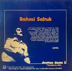 Rahmi Saltuk – Dosttan Dosta 3 ''Türkülerin Dili'' LP