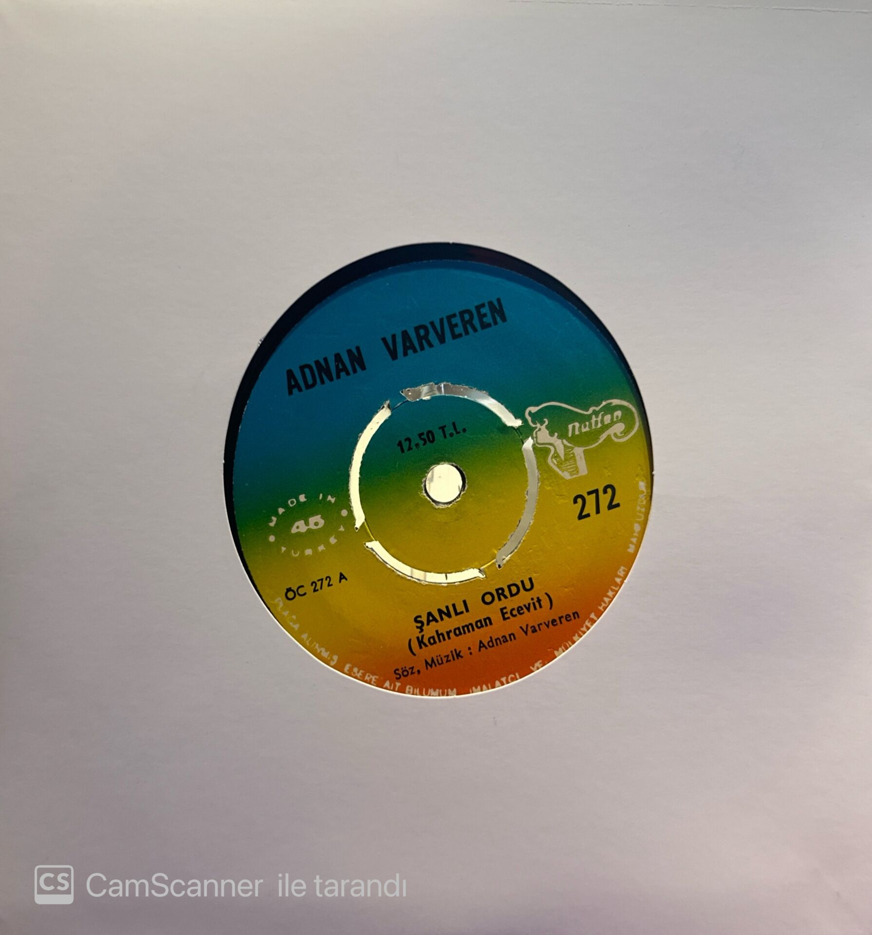 Adnan Varvaren - Şanlı Ordu ( Kahraman Ecevit ) / Aşkına Susadım Yandım 45lik