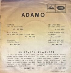 Adamo - Her Yerde Kar Var / Ballade A La Plui 45'lik