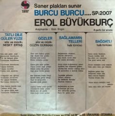 Erol Büyükburç - 4 Şarkı Bir Arada 45'lik