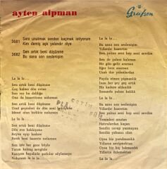Ayten Alpman - Sen Artık Beni Düşünme / Bu Sana Son Seslenişim 45'lik