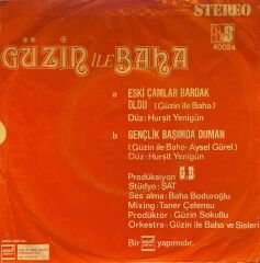 Güzin ile Baha - Eski Çamlar Bardak Oldu / Gençlik Başımda Duman 45'lik