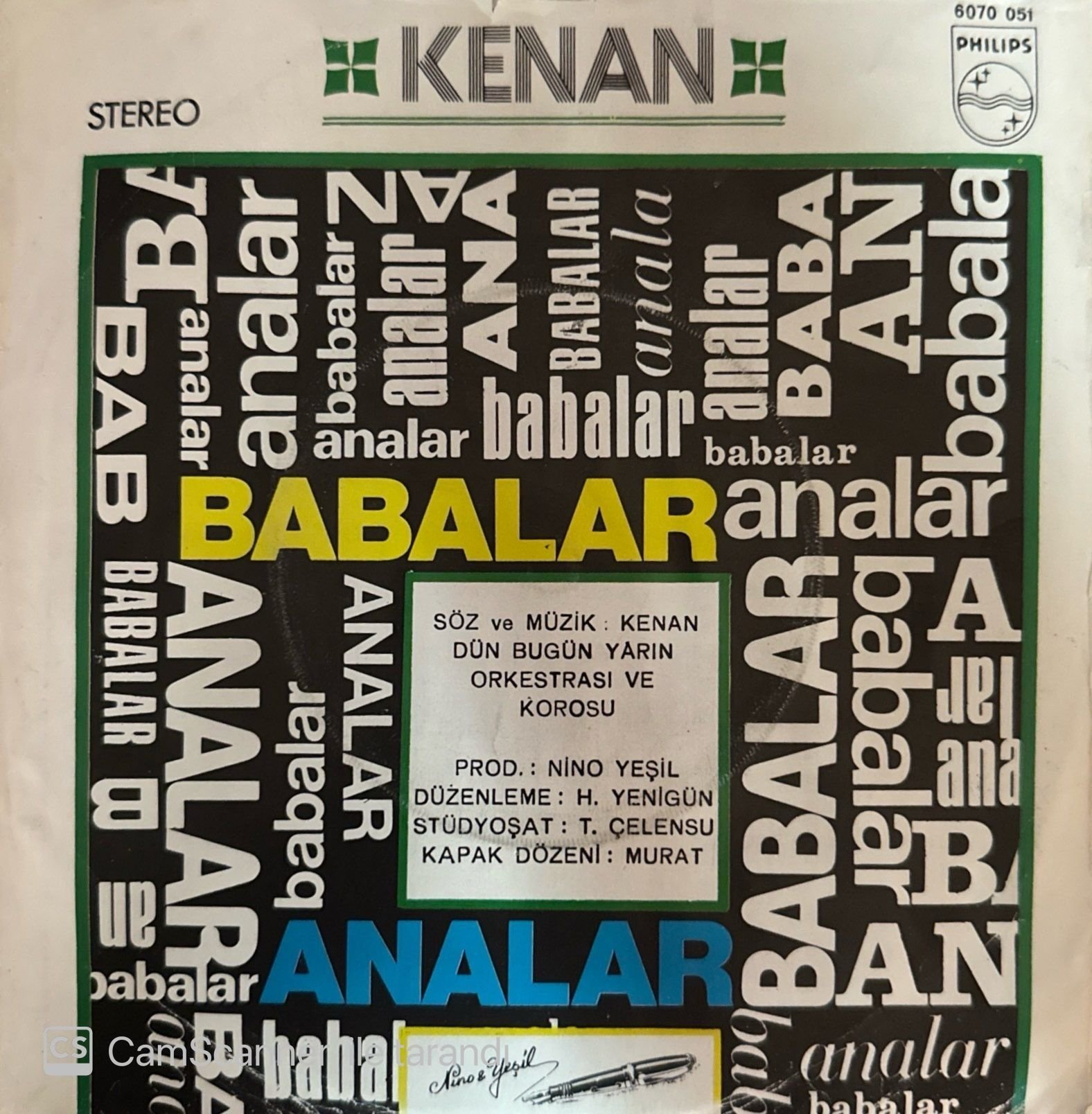 Kenan - Analar / Babalar 45'lik