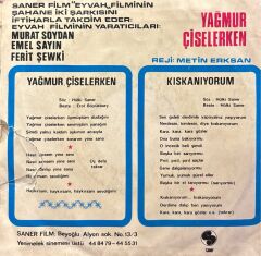 İnci Çayırı - Yağmur Çiselerken / Kıskanıyorum 45'lik