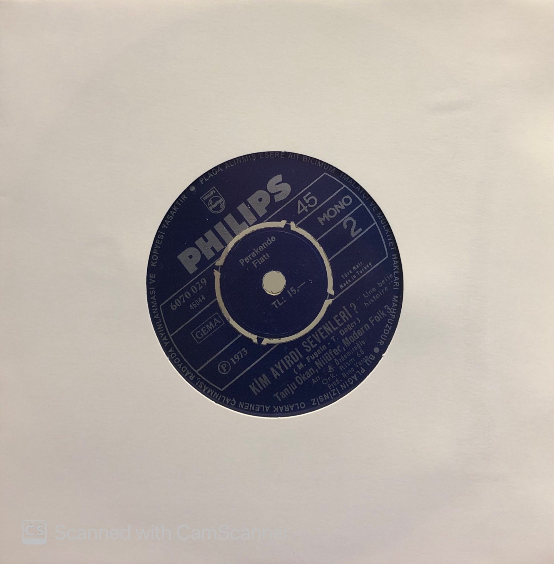 Tanju Okan, Nilüfer, Modern Folk Üçlüsü - Arkadaş Dur Bekle / Kim Ayırdı Sevenleri 45lik