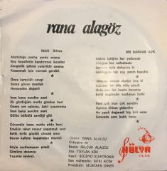 Rana Alagöz - İnan Bana / Bir Bardak Aşk 45'lik