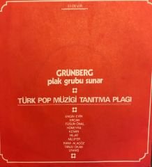 Grünberg Türk Pop Müziği Tanıtma Plağı 45'lik