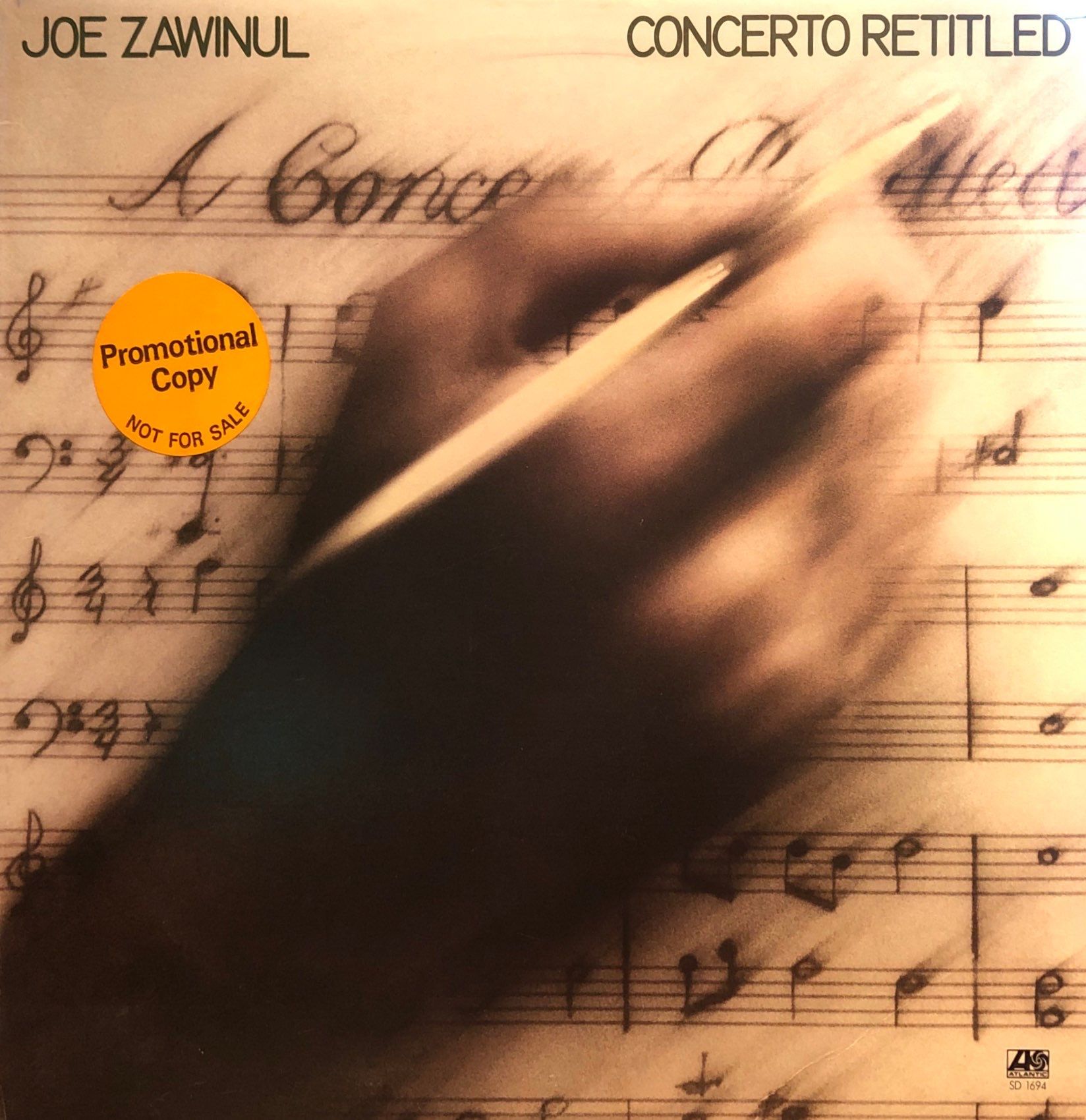 Joe Zawinul – Concerto Retitled LP