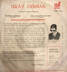 Tülay German - Yarının Şarkısı / Kızılcıklar Oldu Mu? 45'lik