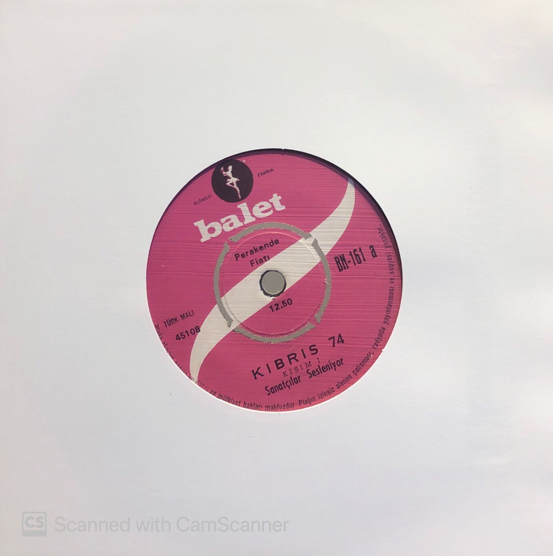 Kıbrıs 74 - Sanatçılar Sesleniyor 45lik