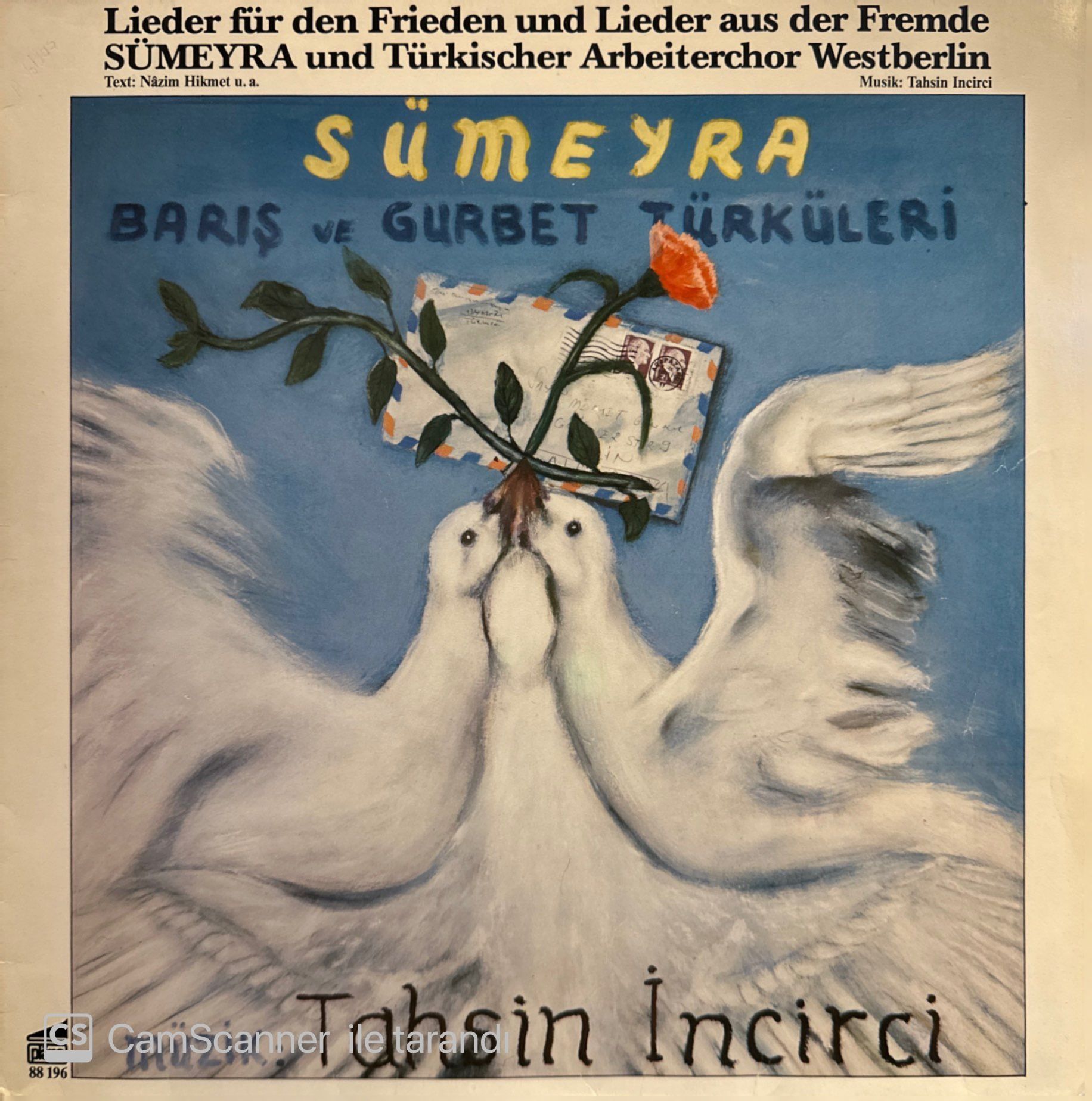 Sümeyra, Türkischer Arbeiterchor Westberlin – Barış Ve Gurbet Türküleri (Lieder Für Den Frieden Und Lieder Aus Der Fremde) LP