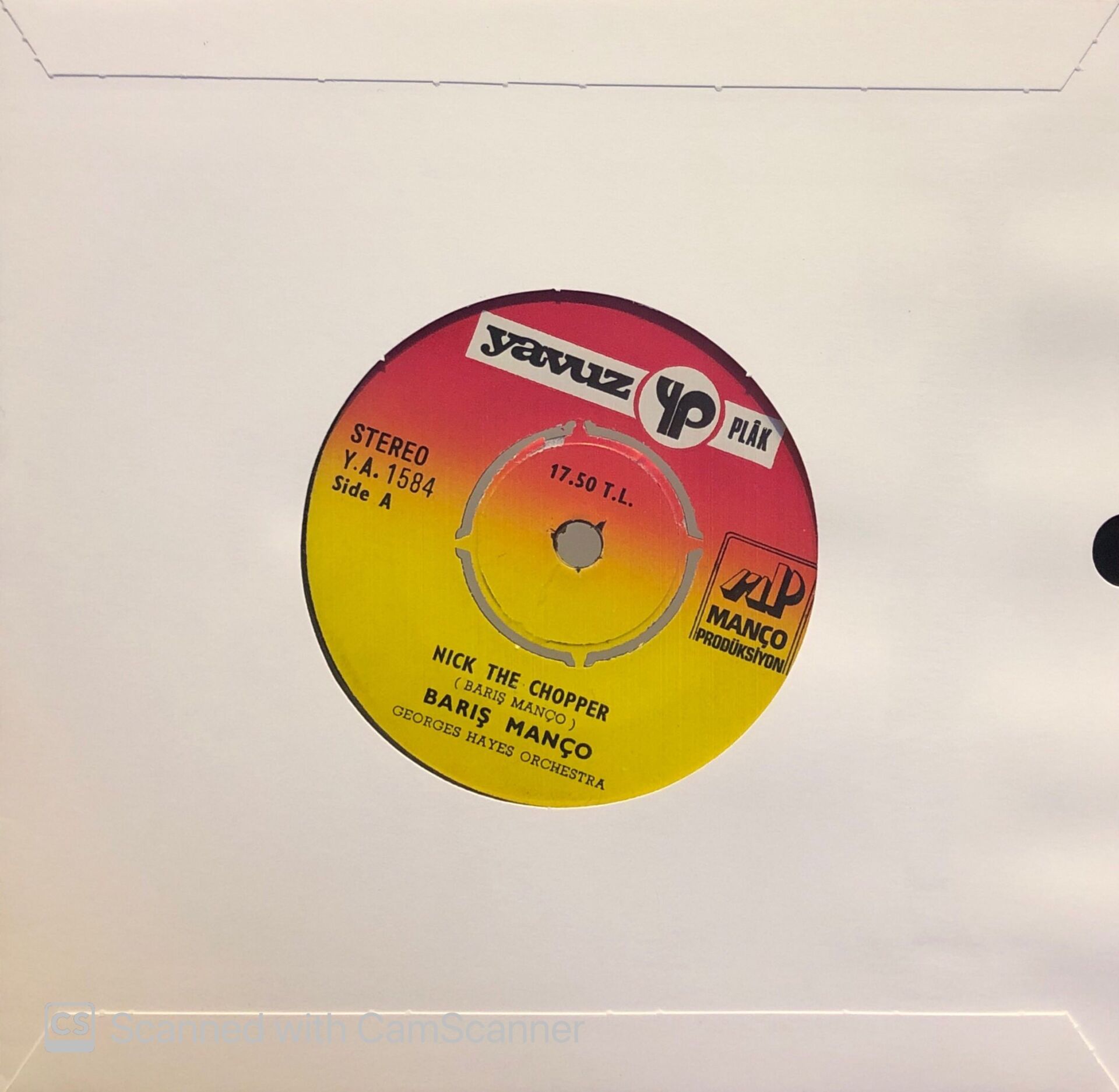 Barış Manço - Nick The Chopper / Lonely Man 45lik