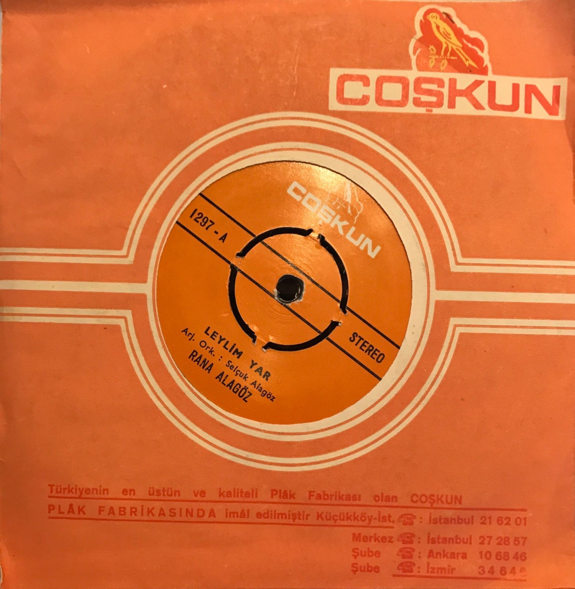 Rana Alagöz - Leylim Yar / Bir Yıldız Doğdu 45'lik