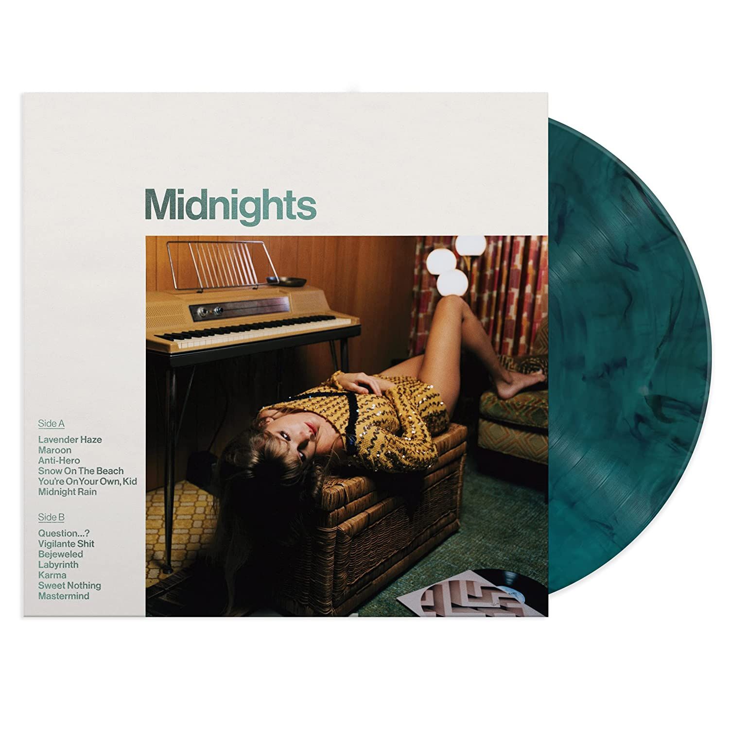 Taylor Swift -  Midnights (Limited Special Edition - Jade Green Marbled Vinyl) LP