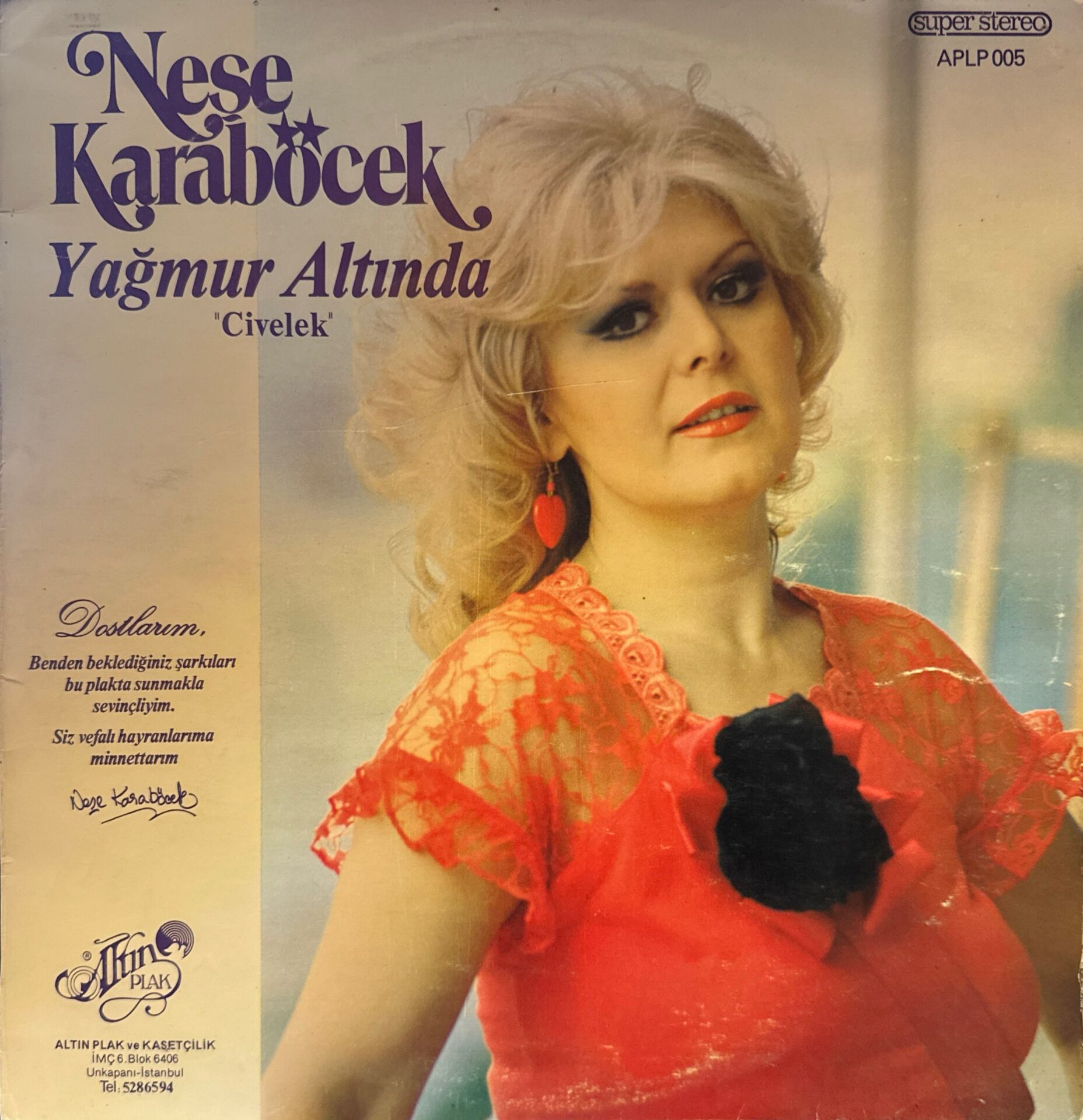 Neşe Karaböcek – Yağmur Altında ''Civelek'' LP