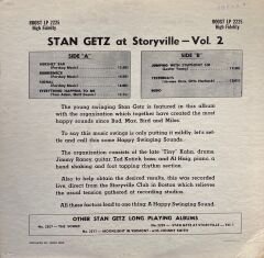 Stan Getz – At Storyville - Vol. 2 LP