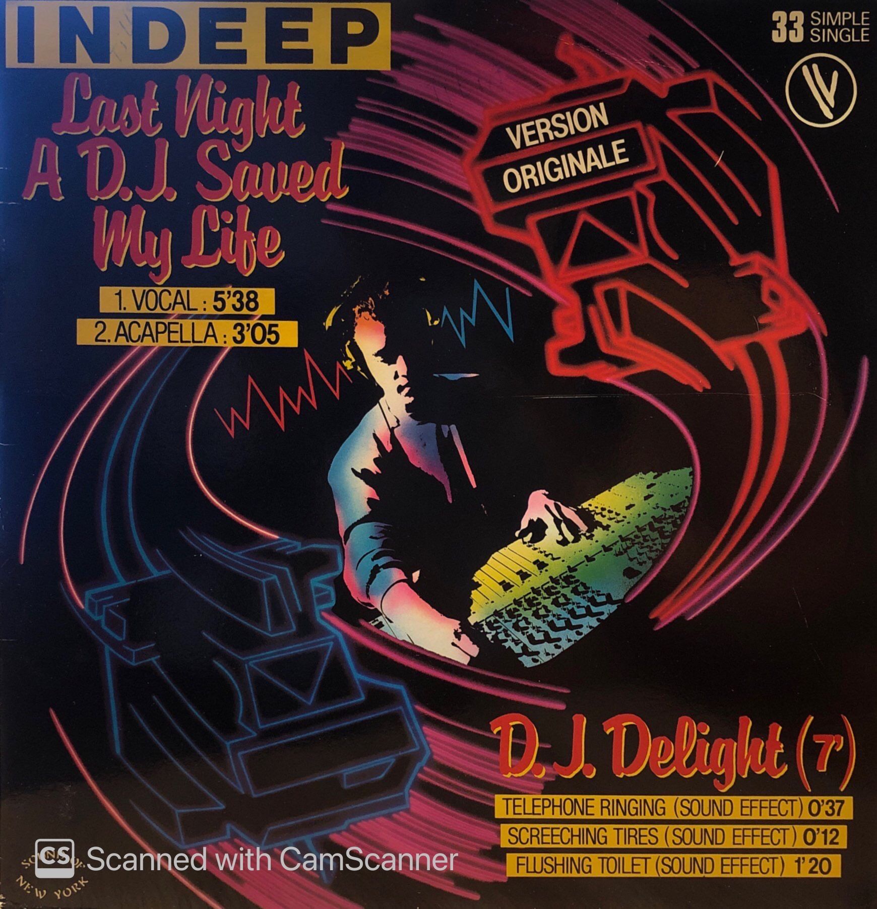 Indeep – Last Night A D.J. Saved My Life (Version Originale) MAXI