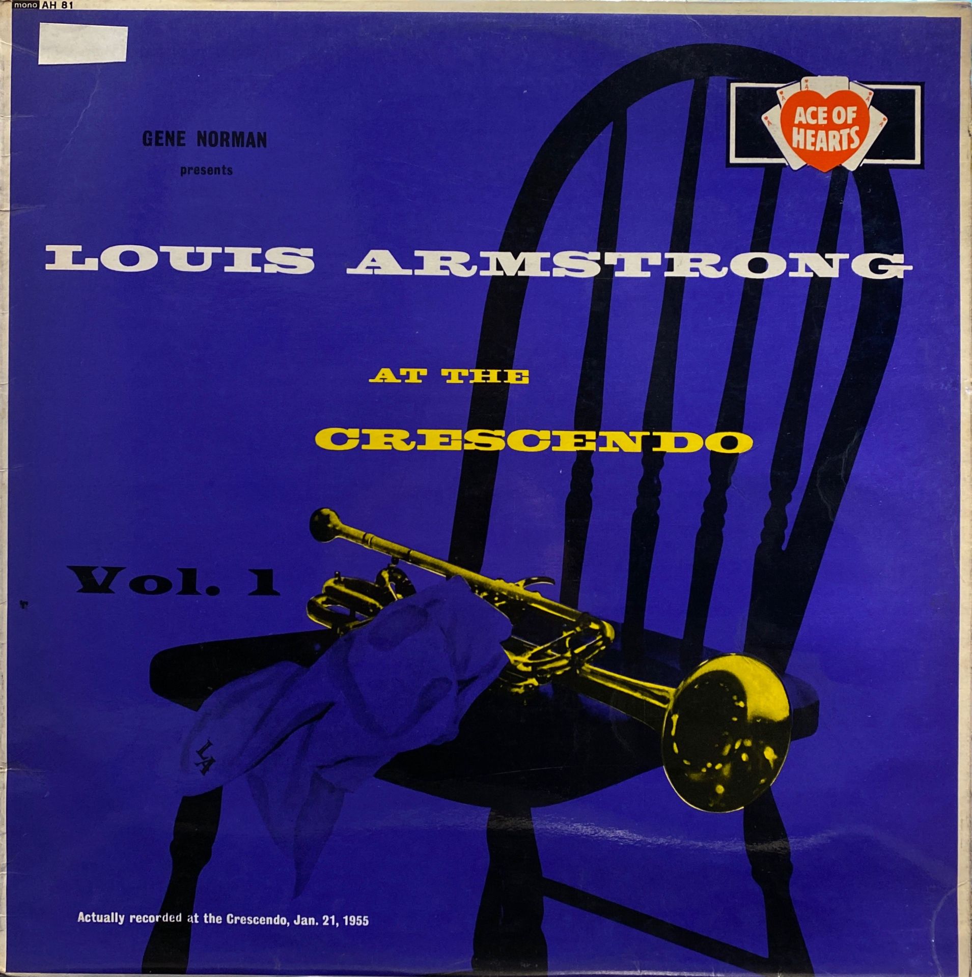 Louis Armstrong With All Stars* – At The Crescendo Vol.1 LP