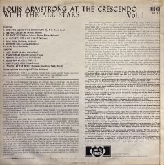 Louis Armstrong With All Stars* – At The Crescendo Vol.1 LP